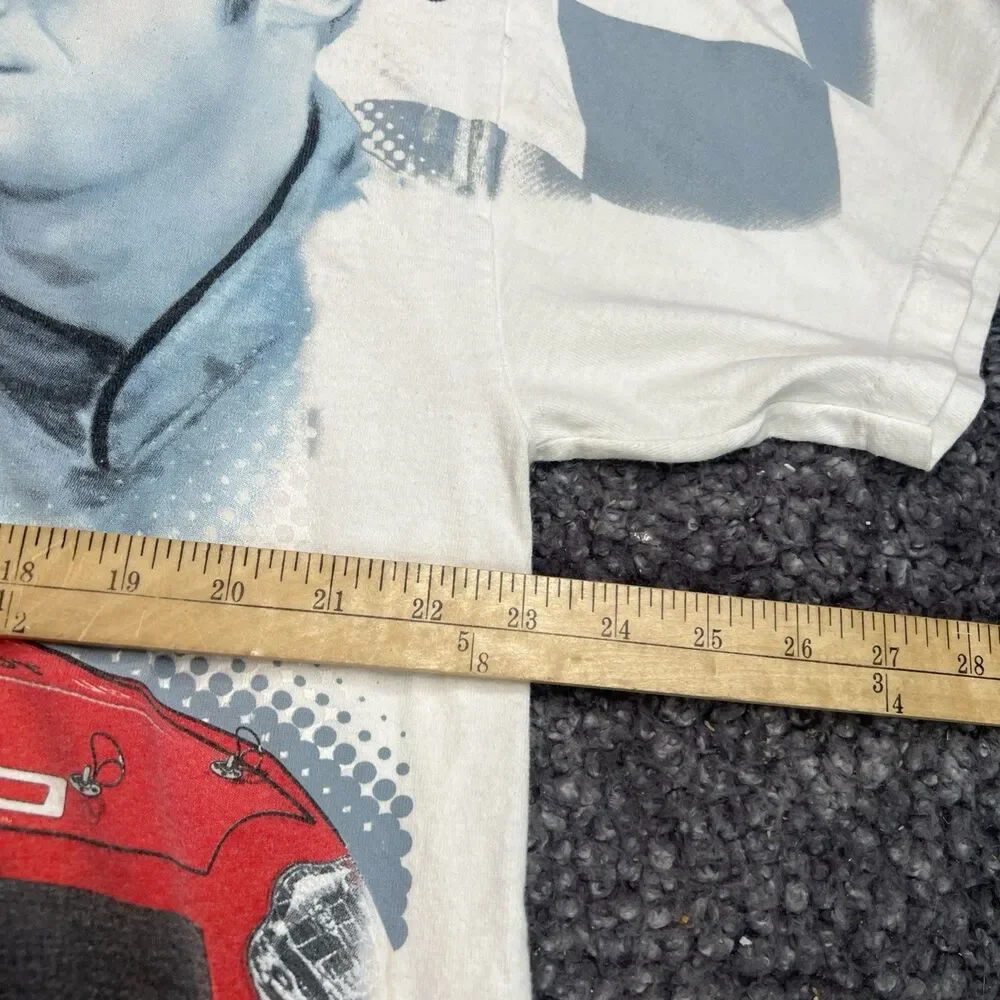 VTG Dale Earnhardt Jr Nascar All Over Print AOP Racing Chase T-Shirt Size L